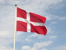 Foto af det danske flag