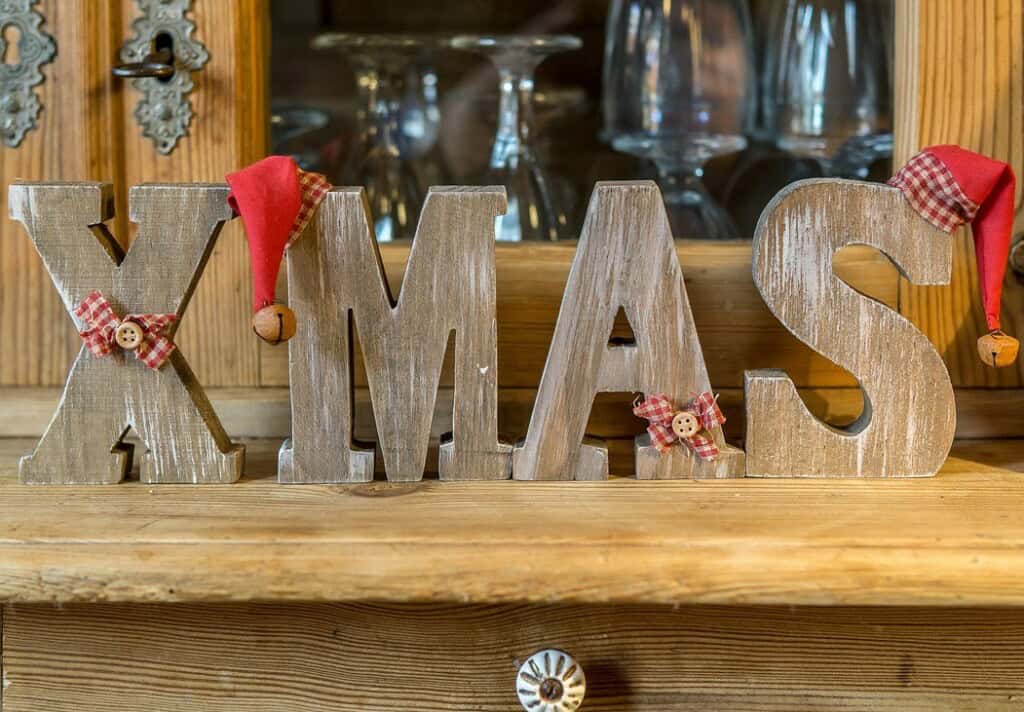 foto af bogstaverne XMAS